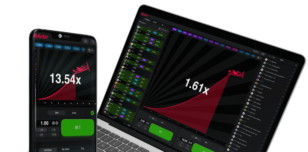 Free Aviator game on mobile and PC.